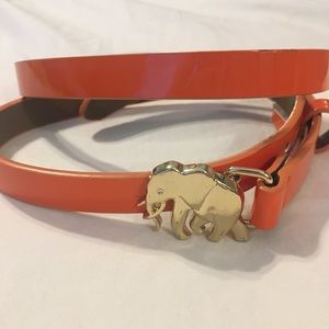 Banana republic orange elephant belt